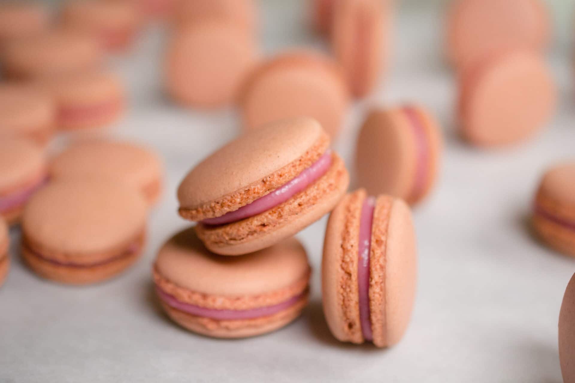 Foolproof Strawberry Macarons Recipe - Baking in the Penthouse