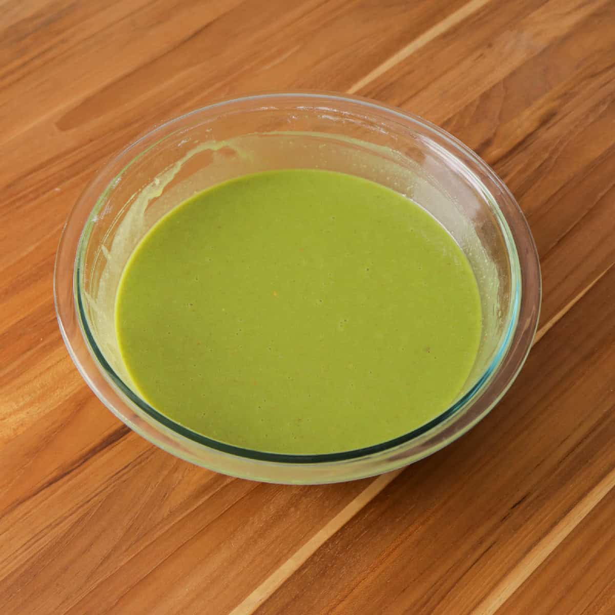 matcha cake batter