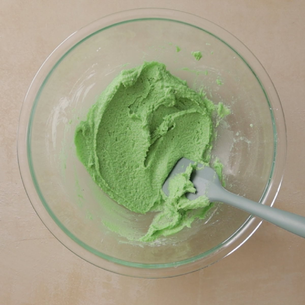 macaron batter before the meringue is added.